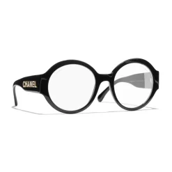 Chanel - Round Sunglasses - Black Transparent - Chanel Eyewear - Avvenice