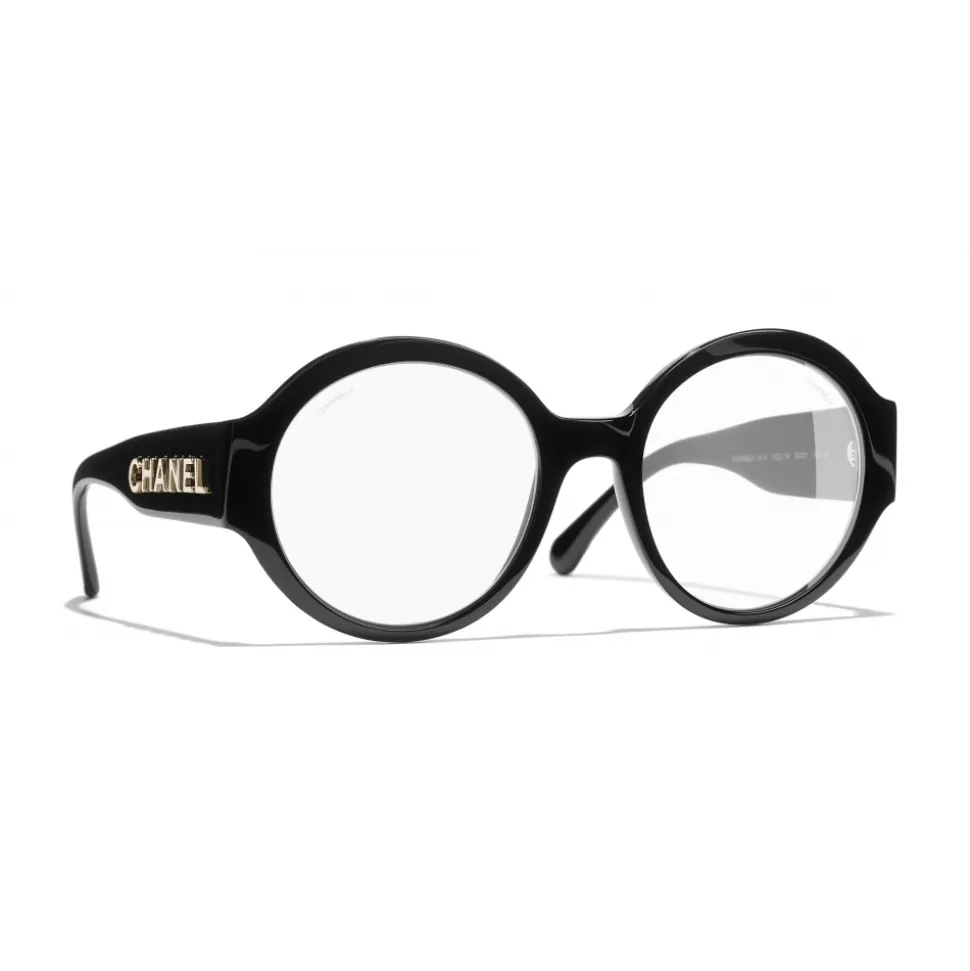 Chanel - Round Sunglasses - Black Transparent - Chanel Eyewear - Avvenice