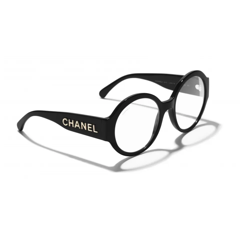 Chanel - Round Sunglasses - Black Transparent - Chanel Eyewear - Avvenice