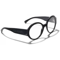 Chanel - Round Sunglasses - Dark Blue Transparent - Chanel Eyewear - Avvenice