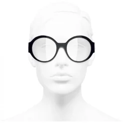 Chanel - Round Sunglasses - Dark Blue Transparent - Chanel Eyewear - Avvenice