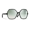 Chanel - Round Sunglasses - Black Green Mirror - Chanel Eyewear - Avvenice
