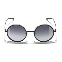 Chanel - Round Sunglasses - Black Gray- Chanel Eyewear - Avvenice