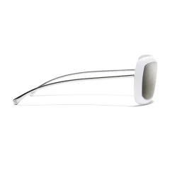 Chanel - Shield Sunglasses - White Gold - Chanel Eyewear - Avvenice