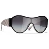 Chanel - Shield Sunglasses - Black Gray - Chanel Eyewear - Avvenice