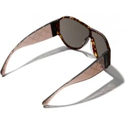 Chanel - Shield Sunglasses - Dark Tortoise Brown - Chanel Eyewear - Avvenice