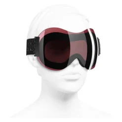 Chanel - Shield Sunglasses - Ski Googles - Black Pink Mirror - Chanel Eyewear - Avvenice
