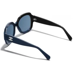 Chanel - Square Sunglasses - Black Blue - Chanel Eyewear - Avvenice