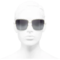 Chanel - Square Sunglasses - Gray Gradient - Chanel Eyewear - Avvenice