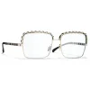 Chanel - Square Sunglasses - Gold Transparent - Chanel Eyewear - Avvenice