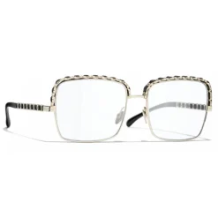 Chanel - Square Sunglasses - Gold Transparent - Chanel Eyewear - Avvenice