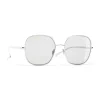 Chanel - Square Sunglasses - Silver Light Gray - Chanel Eyewear - Avvenice