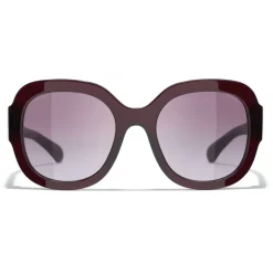 Chanel - Square Sunglasses - Dark Red - Chanel Eyewear - Avvenice