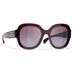 Chanel - Square Sunglasses - Dark Red - Chanel Eyewear - Avvenice