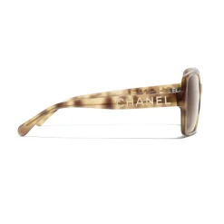 Chanel - Square Sunglasses - Light Tortoise Brown - Chanel Eyewear - Avvenice