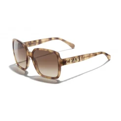 Chanel - Square Sunglasses - Light Tortoise Brown - Chanel Eyewear - Avvenice
