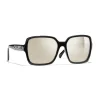Chanel - Square Sunglasses - Black White Gold - Chanel Eyewear - Avvenice