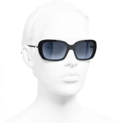 Chanel - Square Sunglasses - Dark Blue - Chanel Eyewear - Avvenice