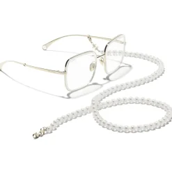 Chanel - Square Sunglasses - Gold Transparent - Chanel Eyewear - Avvenice