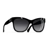 Chanel - Square Sunglasses - Black Gray - Chanel Eyewear - Avvenice