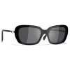 Chanel - Square Sunglasses - Black Gray - Chanel Eyewear - Avvenice