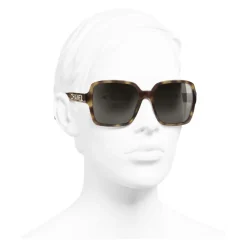 Chanel - Square Sunglasses - Tortoise Brown - Chanel Eyewear - Avvenice
