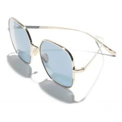 Chanel - Square Sunglasses - Gold Light Blue - Chanel Eyewear - Avvenice