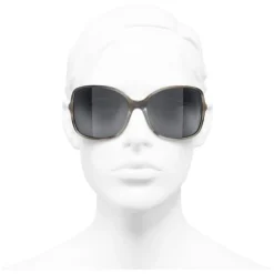Chanel - Square Sunglasses - Gray - Chanel Eyewear - Avvenice