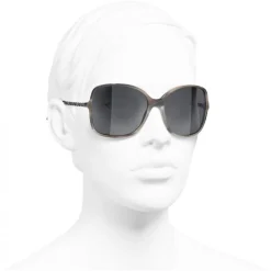 Chanel - Square Sunglasses - Gray - Chanel Eyewear - Avvenice