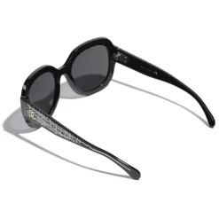 Chanel - Square Sunglasses - Black Gray - Chanel Eyewear - Avvenice