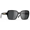 Chanel - Square Sunglasses - Black Gray - Chanel Eyewear - Avvenice