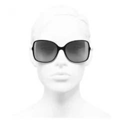Chanel - Square Sunglasses - Black Light Gray - Chanel Eyewear - Avvenice