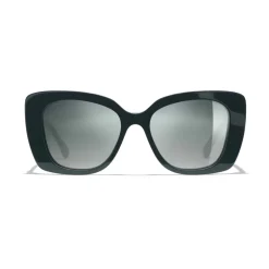 Chanel - Square Sunglasses - Dark Green Mirror - Chanel Eyewear - Avvenice