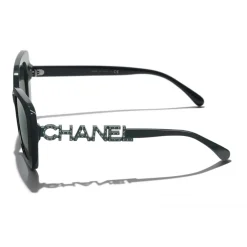 Chanel - Square Sunglasses - Dark Green Mirror - Chanel Eyewear - Avvenice