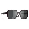 Chanel - Square Sunglasses - Dark Red Gray - Chanel Eyewear - Avvenice