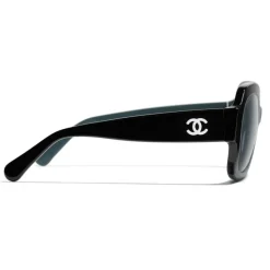 Chanel - Square Sunglasses - Black Green Blue - Chanel Eyewear - Avvenice
