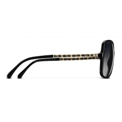 Chanel - Square Sunglasses - Black Gray - Chanel Eyewear - Avvenice