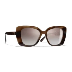 Chanel - Square Sunglasses - Tortoise Brown Mirror - Chanel Eyewear - Avvenice