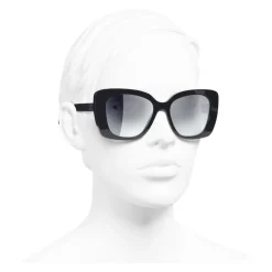 Chanel - Square Sunglasses - Dark Blue Mirror - Chanel Eyewear - Avvenice