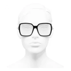 Chanel - Square Sunglasses - Black Transparent - Chanel Eyewear - Avvenice