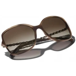 Chanel - Square Sunglasses - Tortoise Brown - Chanel Eyewear - Avvenice