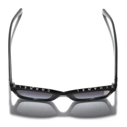 Chanel - Square Sunglasses - Black Gray - Chanel Eyewear - Avvenice