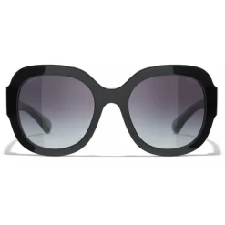 Chanel - Square Sunglasses - Black Gray - Chanel Eyewear - Avvenice