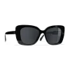 Chanel - Square Sunglasses - Black Gray - Chanel Eyewear - Avvenice