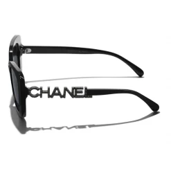Chanel - Square Sunglasses - Black Gray - Chanel Eyewear - Avvenice