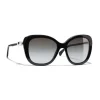 Chanel - Square Sunglasses - Black Gray - Chanel Eyewear - Avvenice