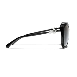 Chanel - Square Sunglasses - Black Gray - Chanel Eyewear - Avvenice