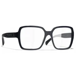 Chanel - Square Sunglasses - Dark Blue Transparent - Chanel Eyewear - Avvenice