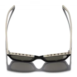 Chanel - Square Sunglasses - Black Beige Brown - Chanel Eyewear - Avvenice