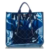 Chanel Vintage - 2018 Quilted PVC Large Coco Splash Shopping Tote Bag - Blue - PVC Handbag - Luxury High Quality - Avvenice
